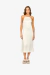 Vestido Midi Acetinado Amarração
