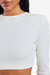 Blusa Malha Manga Longa com Ombreiras - DANILIMA