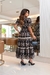 Vestido Elegância artesanal com um toque romântico , em Laise Vicolor 100% algodão - comprar online