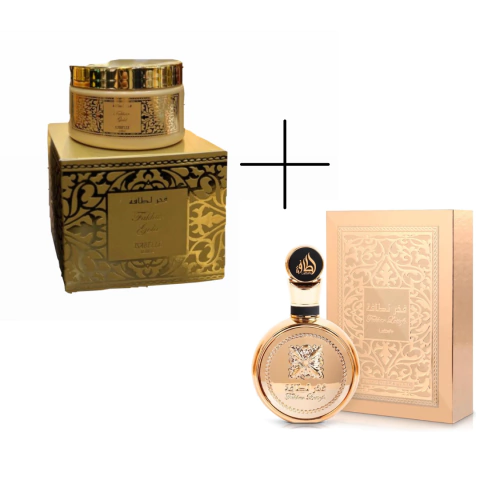 COMBO: FAKHAR GOLD LATTAFA 100ML + PASTA FAKHAR GOLD 200G ISABELLE