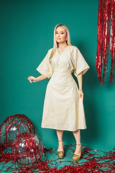 VESTIDO VIOLETA BORDADO - comprar online