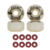 Roda de Skate 51mm Branca + Rolamentos Abec 5 - comprar online