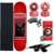 Skate Completo Miss Black Maple 8.0 Profissional