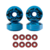 Roda de Skate 53mm Azul + Rolamentos Abec 5 - comprar online