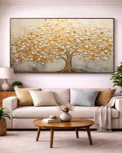Quadro Decorativo Jardim de Ouro