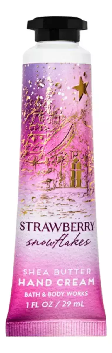Hand cream travel bbw - strawberry snowflakes