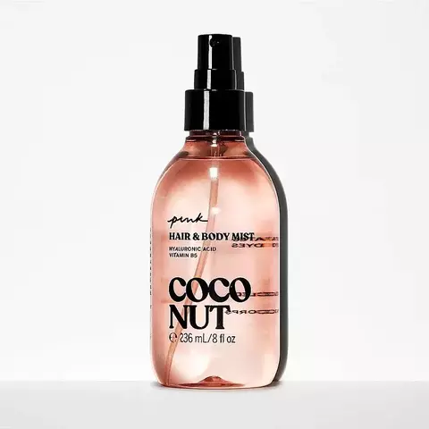 Pink hair & body mist coconut 236 ml