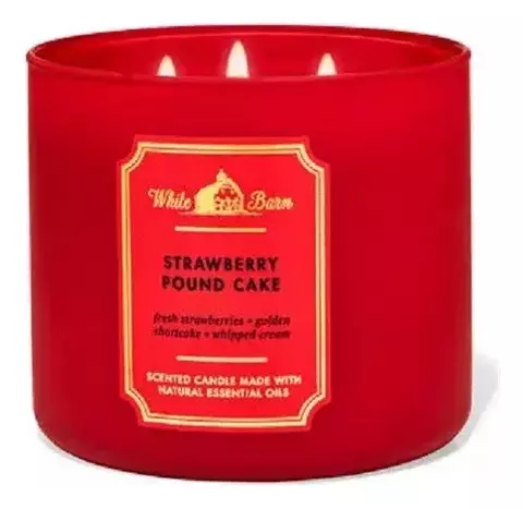 Vela bbw strawberry pound cake 3 pavios