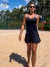 Compre junto Saia Shorts Belize + Regata Basic com Preto