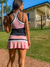 Compre junto Saia shorts Rosa + Regata Belize Rosa - comprar online