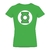 REMERA LOGO GREEN LANTERN VERDE DAMA SMALL