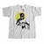 REMERA BATMAN ESQUELETO CIRCULO AMARILLO XL BLANCA