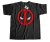 REMERA NIÑOS DEADPOOL LOGO NEGRA T.08