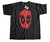 REMERA NIÑOS DEADPOOL LOGO SALPICADO NEGRA T.06