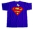 REMERA NIÑOS SUPERMAN LOGO AZUL FRANCIA T.10