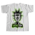 REMERA BLANCA RICK AND MORTY 06 XL SANCHEZ TEAM VERDE FLUOR BN