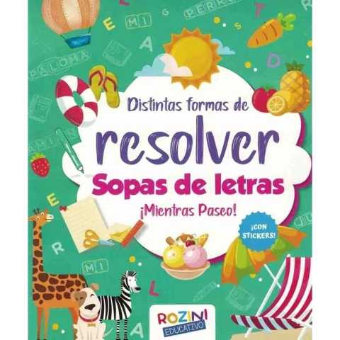 DISTINTAS FORMAS DE RESOLVER SOPAS DE LETRAS MIENTRAS PASEO CON STICKERS