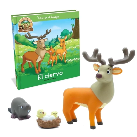 LOS ANIMALES DEL BOSQUE 01 (HC) EL CIERVO (C FIGURAS CIERVO CASTOR Y BUHITOS)