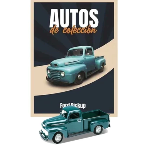 AUTOS DE COLECCION MSE 06 FORD PICKUP VERDE OSCURO ESCALA 1:60