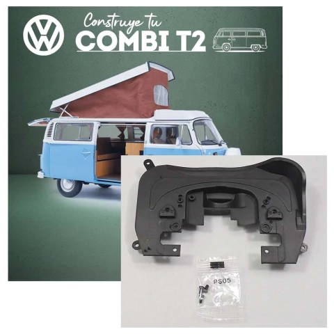 CONSTRUYE TU COMBI VOLKSWAGEN T2 CAMPER 11 PLACA CUBIERTA TRASERA MOT ESCALA 1:8