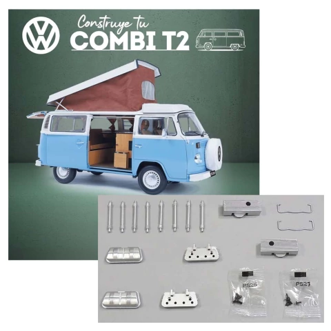 CONSTRUYE TU COMBI VOLKSWAGEN T2 CAMPER 12 CULATAS Y TAPAS DE VALVULA ESCALA 1:8