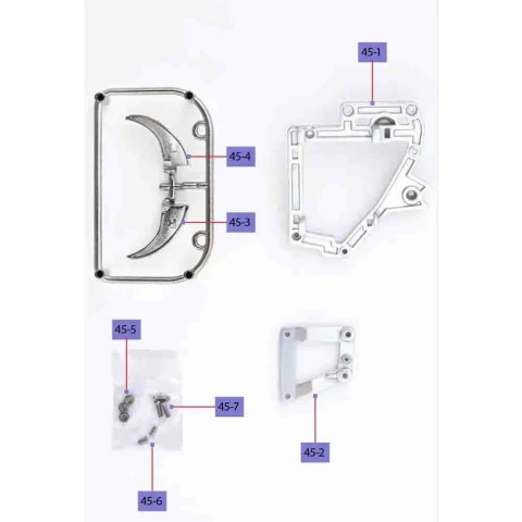 CONSTRUYE EL TERMINATOR T-800 45 ESTRUCTURA PELVICA IZQUIERDA ESCALA 1:2