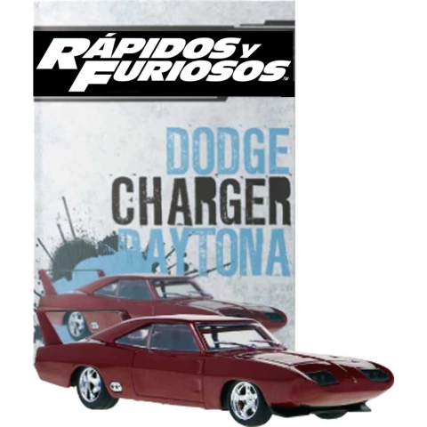 RAPIDO & FURIOSO 05 DODGE CHARGER DAYTONA ROJO ESCALA 1/43