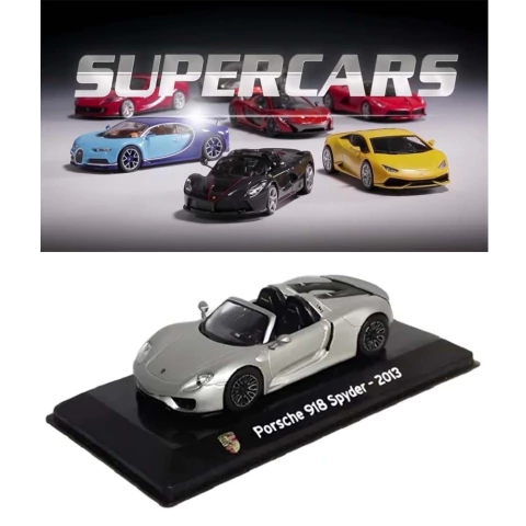 SUPERCARS 09 PORSCHE 918 SPYDER PLATEADO (2013) ESC 01:43