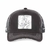 GORRA PICSOU (TIO RICO) BN SIGNOS EN VISERA NEGRA CON RECUADRO NEGRO DISNEY