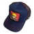 GORRA TRUCKER NARUTO C/ SABLE AZUL MARINO RECUADRO ROJO BORDADO NEGRO