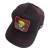 GORRA TRUCKER NARUTO C/ SABLE NEGRO RECUADRO ROJO BORDADO NEGRO Y ROJO