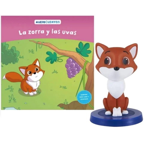 COLECCION CUENTOS CLASICOS + FIGURA LA ZORRA Y LAS UVAS