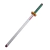 BOLIGRAFO KATANA DEMON SLAYER MITSURI BLANCA MANGO VERDE