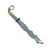 LLAVERO ESPADA RESPIRACION DEL AGUA MANGO DORADODEMON SLAYER