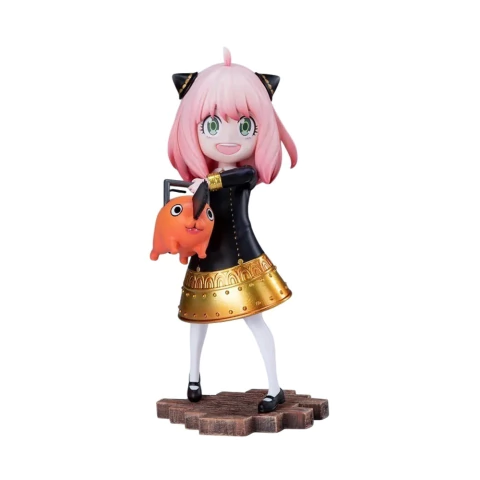 FIGURA SPY FAMIY X CHAINSAW MAN 18 CM ANYA Y POCHITA AE-2419