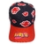 GORRA NARUTO NEGRA VISERA ROJA NUBES Y LOGO ESTAMPADO BMH-118