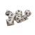 DADOS DE ROL 15 BLANCO NUMEROS NEGROS