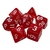 DADOS DE ROL 27 ROJO MARMOLADO