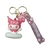 LLAVERO GOMA HELLO KITTY KUROMI BASE BLANCA