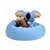 GASHAPON POKEMON KOMALA DURMIENDO EN PUFF CELESTE OT-A48