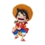 GASHAPON ONE PIECE LUFFY SENTADO CON MONITO PVC-126 01