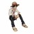 FIGURA ONE PIECE MONKEY D. LUFFY CAMISA BLANCA SENTADO 13CM PVC VT-1301A