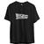 REMERA BACK TO THE FUTURE LOGO GRIS NEGRA LARGE