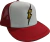 GORRA VISERA PLANA FLASH RAYO BLANCA Y ROJA