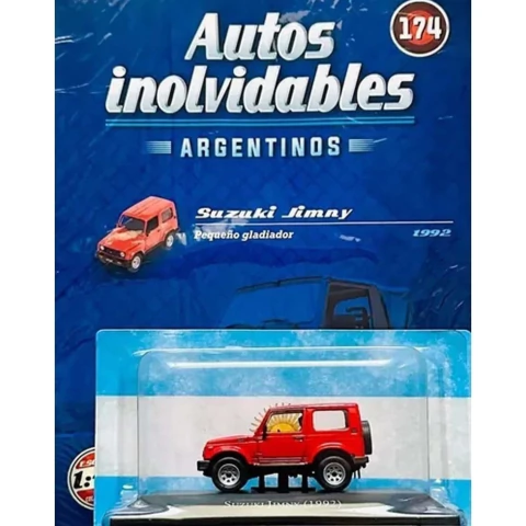 AUTOS INOLVIDABLES ARGENTINOS 174 SUZUKI JIMNY ROJO (1992) ESC 01:43