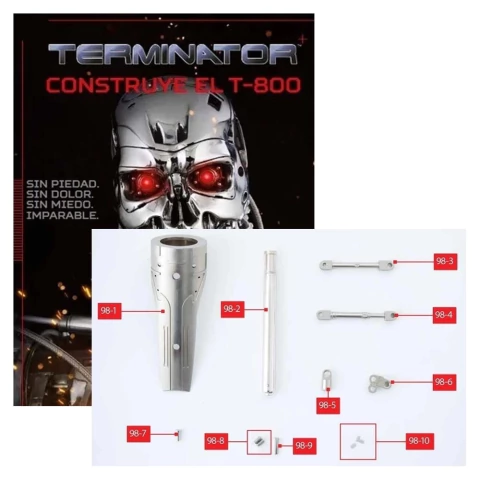 CONSTRUYE EL TERMINATOR T-800 98 LA PIERNA Y EL PIE IZQUIERDOS ESC 1:2