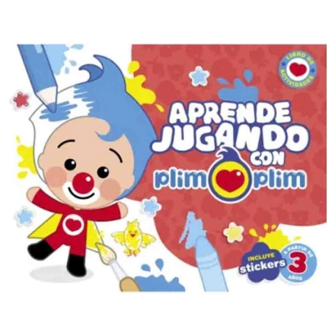 APRENDE JUGANDO CON PLIM PLIM (INCLUYE STICKERS)
