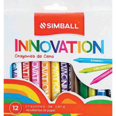 CRAYONES DE CERA INNOVATION CAJA X 12 (VARIOS COLORES)