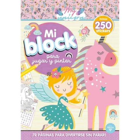 MI BLOCK MY UNICORN (JUEGOS DE INVIERNO 04) CON STICKERS