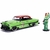 VEHICULO BOMBSHELLS 30455 CHEVY BEL AIR-HARD 1953 C/FIGURA POISON IVY ESCALA1:24